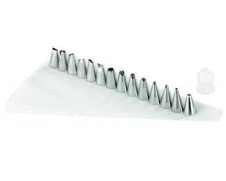 Icing Bag & Nozzle Set, 16 Piece