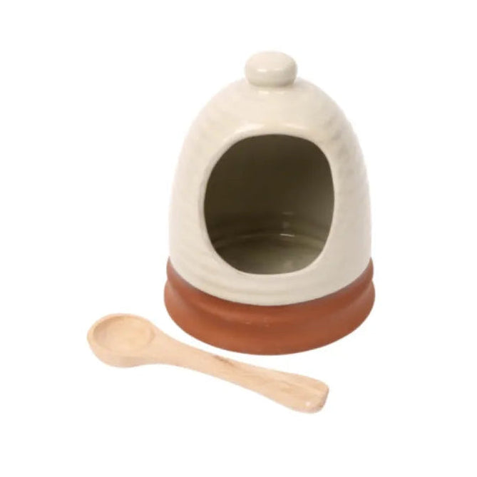 Porto Terracotta Ribbed Salt Pig