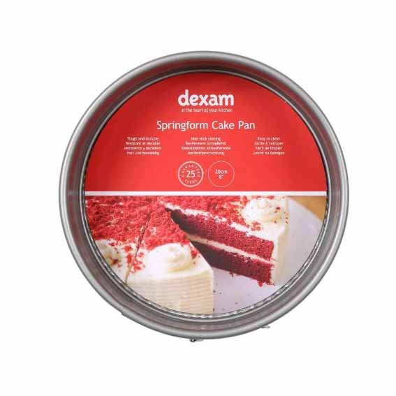 Dexam Non-Stick Round Springform Cake Tin, 20cm