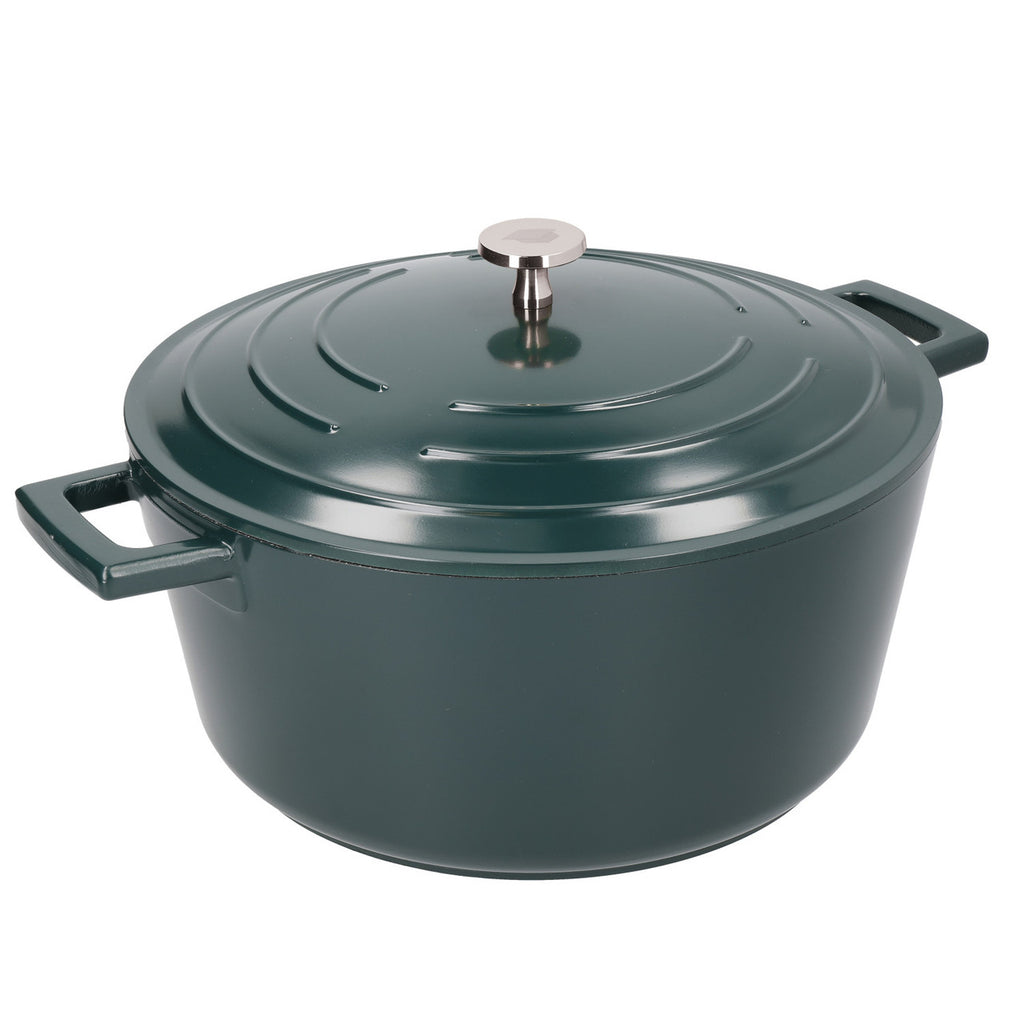 Masterclass Lightweight Non-Stick Casserole, 5L, Green