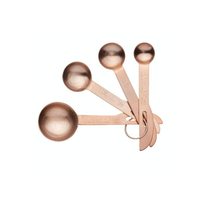 MasterClass Copper Finish Measuring Spoons, Set of 4