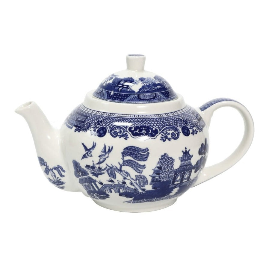 Blue Willow Pattern Teapot, 1 Litre