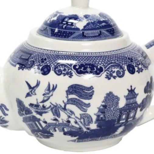 Blue Willow Pattern Teapot, 1 Litre
