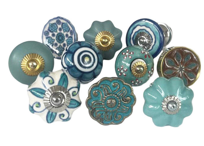 Drawer Knobs, Set Of 10, 4cm - 4.5cm
