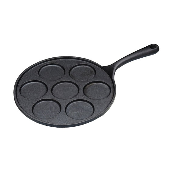 KitchenCraft Cast Iron 7 Hole Blini & Pancake Pan