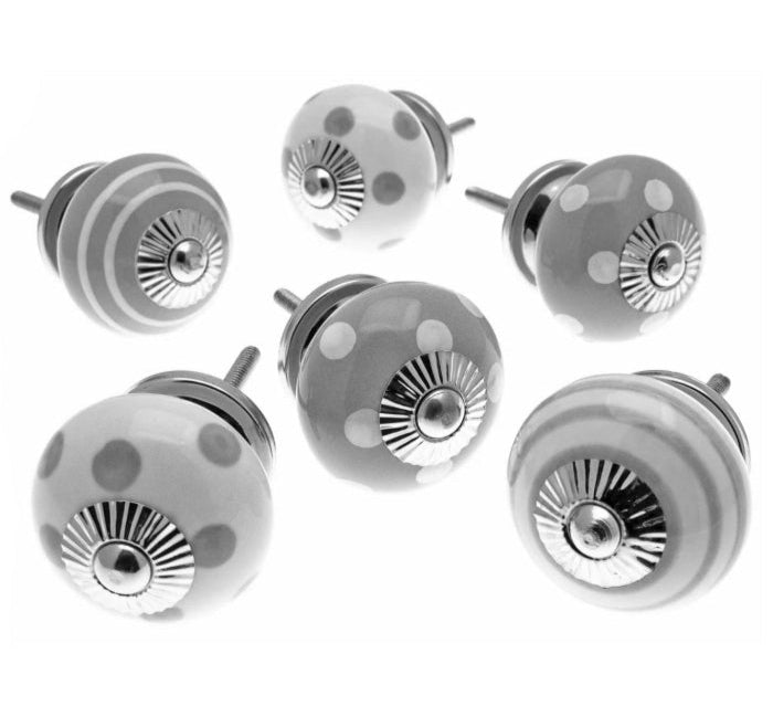 Drawer Knobs, Set Of 6, 4cm