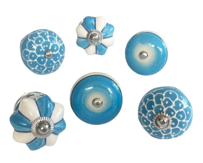 Drawer Knobs, Set Of 6, 4cm - 4.25cm