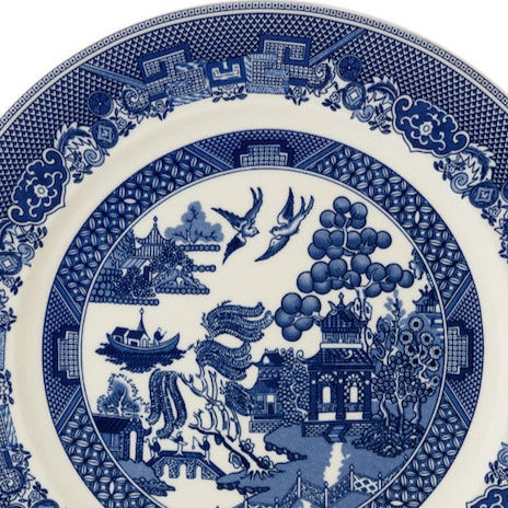 Blue Willow Pattern Breakfast & Salad Plate, 23cm