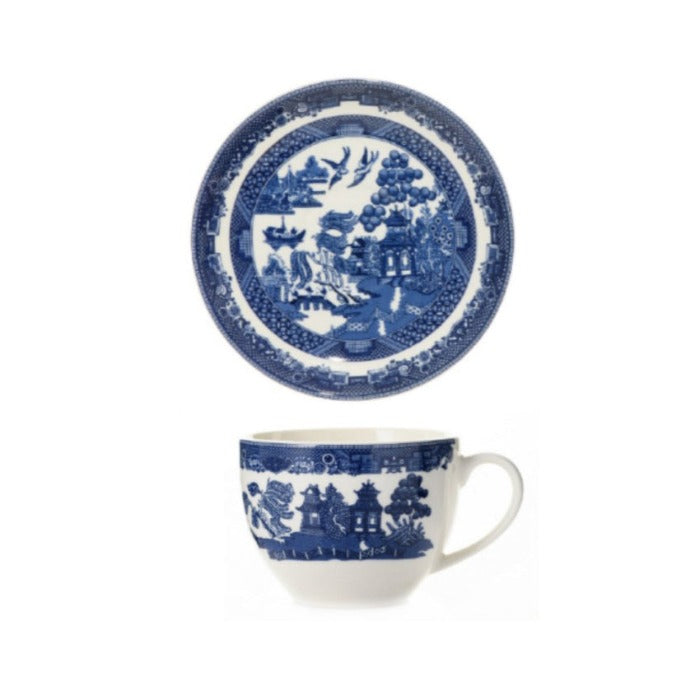 Blue Willow Pattern Cup & Saucer (Sold Separately)