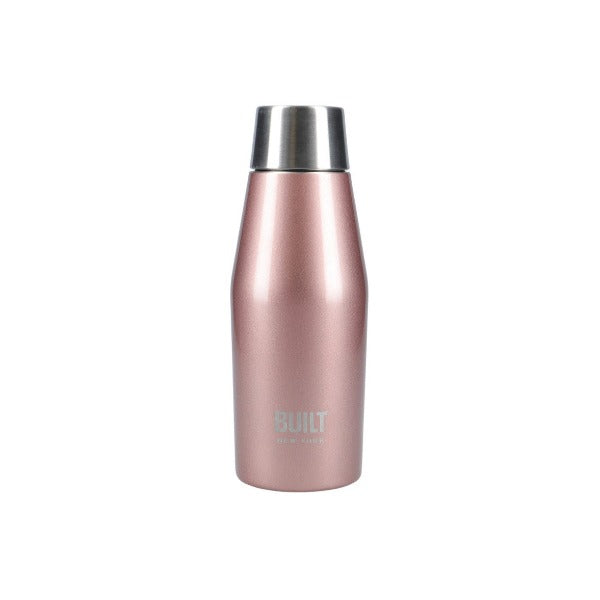Built Double Walled Insulated Drinks Bottle, 330ml, Rose Gold