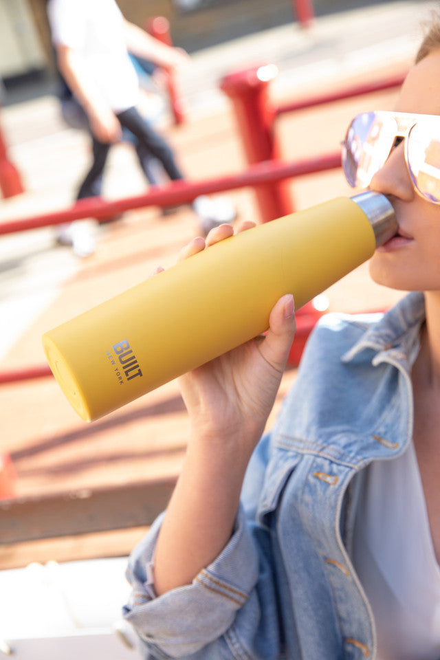 Built Double Walled Insulated Drinks Bottle, 540ml, Yellow