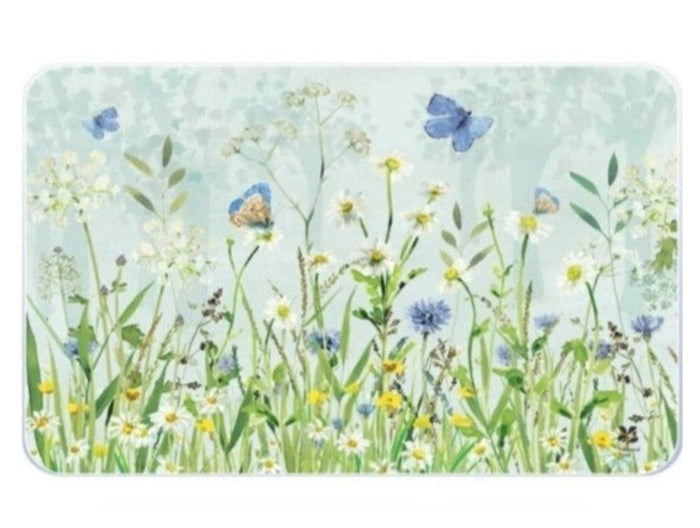 Glass Worktop Saver, Butterflies, Large, 50cm x 40cm