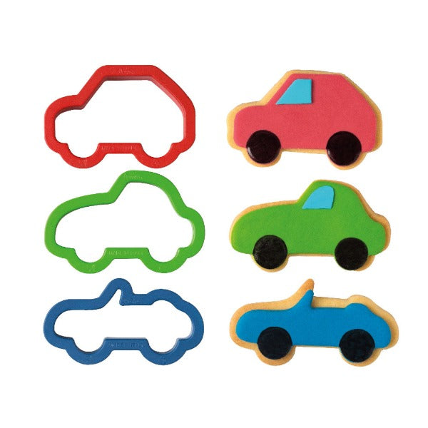 Car Cookie Cutters, Set Of 3