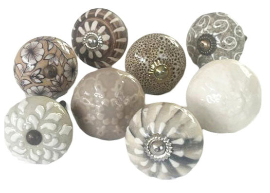 Drawer Knobs, Set Of 8, 4cm - 4.25cm (cc789)