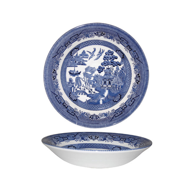 Churchill Blue Willow Pattern Soup Bowl, 20cm (D086)