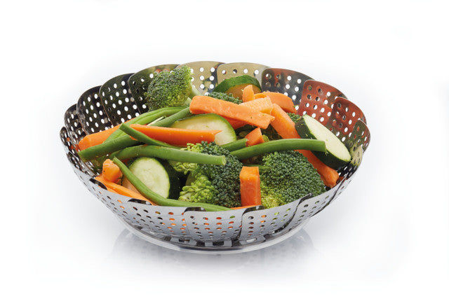 Kitchencraft Collapsible Steaming Basket, 23cm