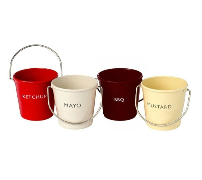 Ranch Condiment Sauce Buckets, Set of 4