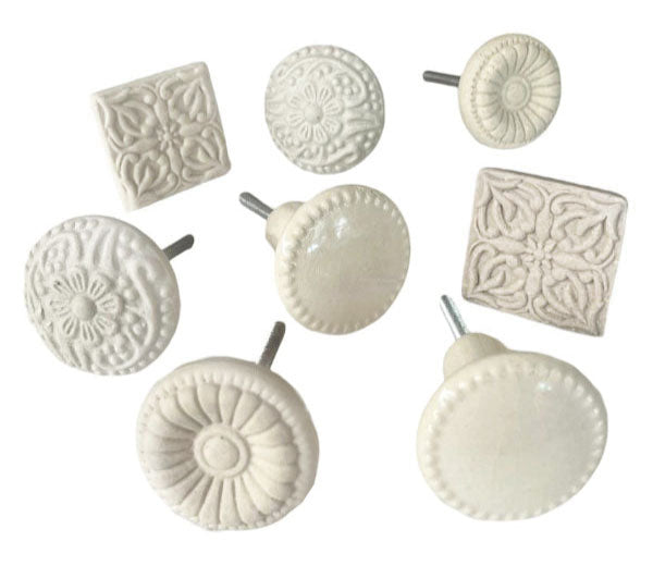 Drawer Knobs, Set Of 8, 4cm - 4.25cm (pp789)