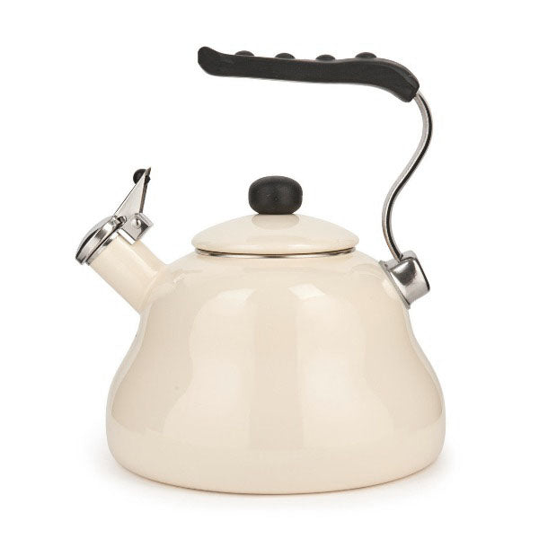 La Cafetière Steel Whistling Kettle, 2L, Cream