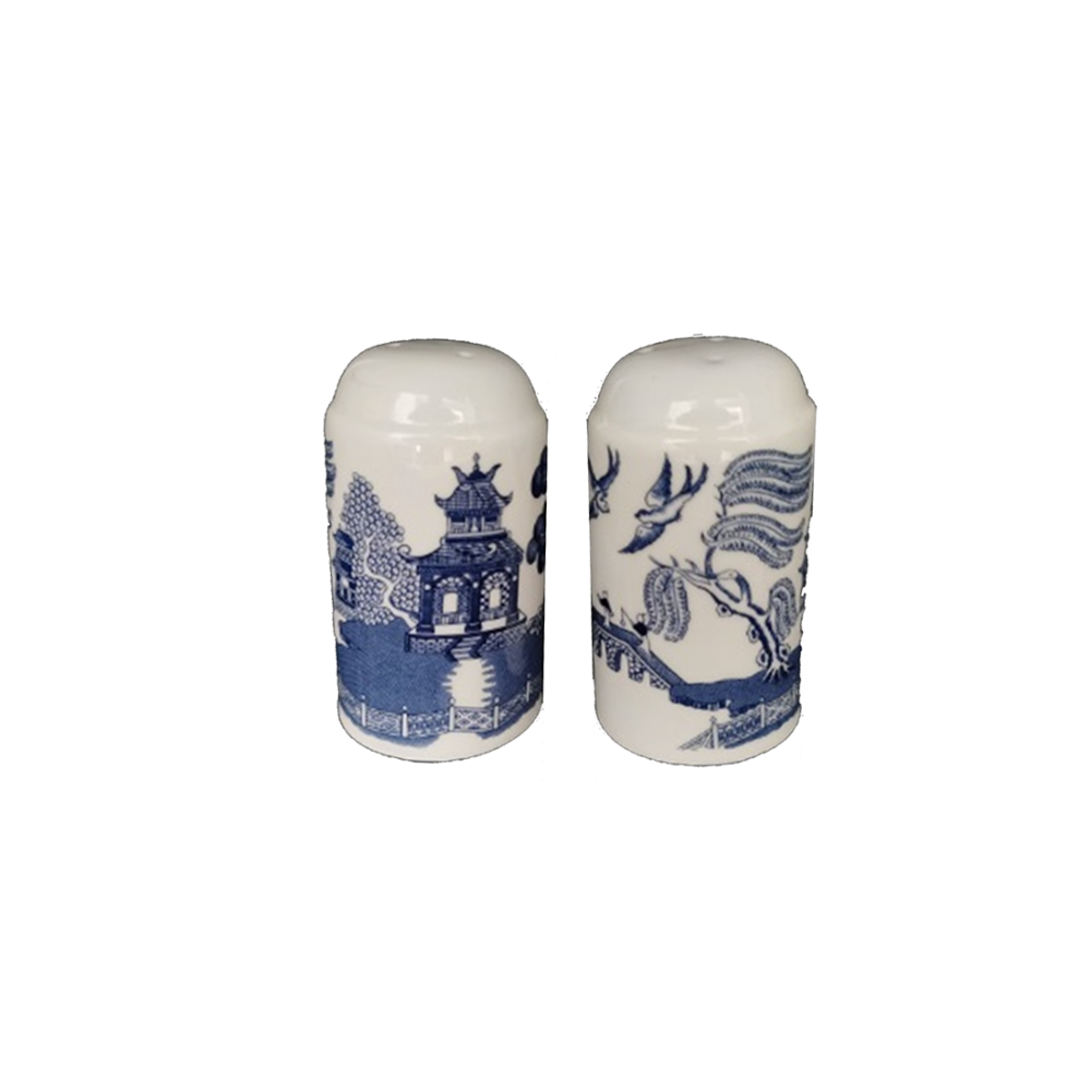 Blue Willow Pattern Salt & Pepper Set