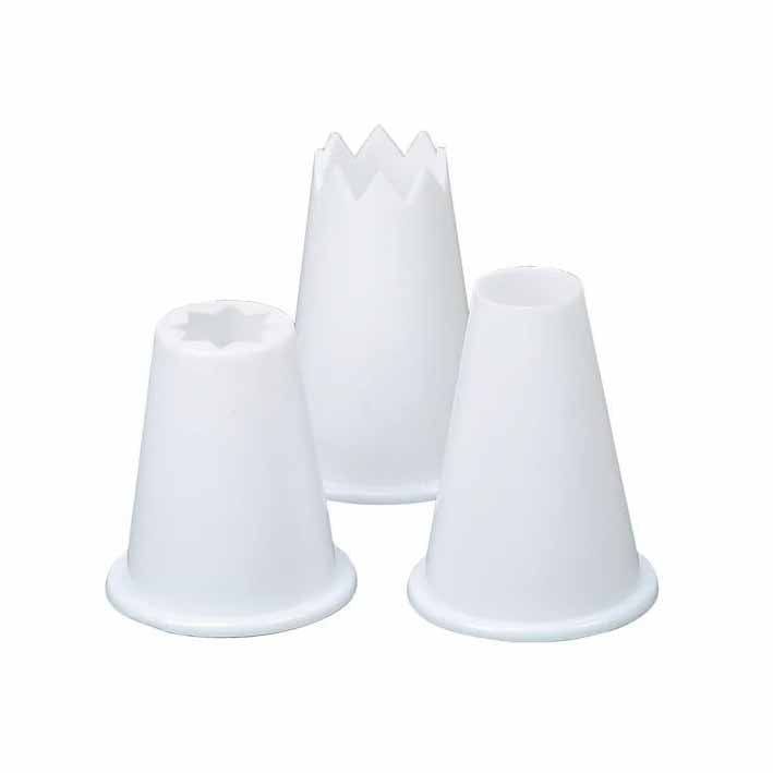 Dexam Food Piping & Icing Nozzles, Set Of 3