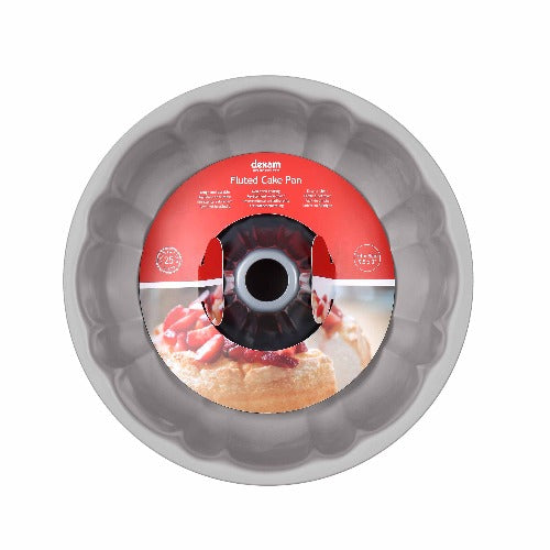 Dexam Fluted Cake Tin With Tube, Non-Stick, 25cm