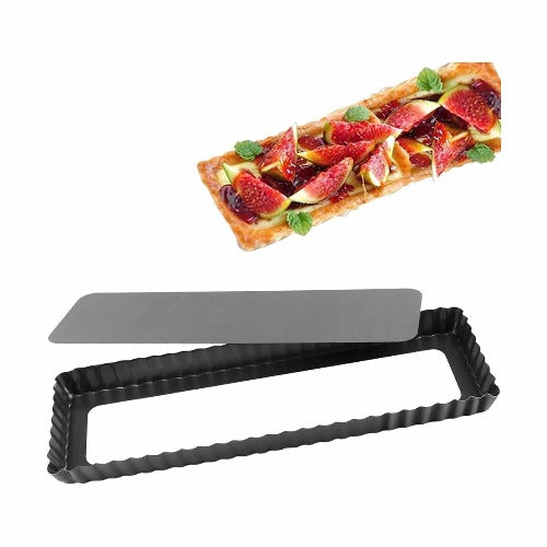 Dexam Non-Stick Rectangular Flan Tin, 35cm x 11cm