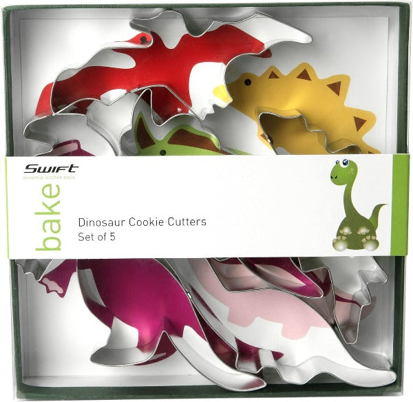 Dinosaur Cookie Cutters, Set Of 5