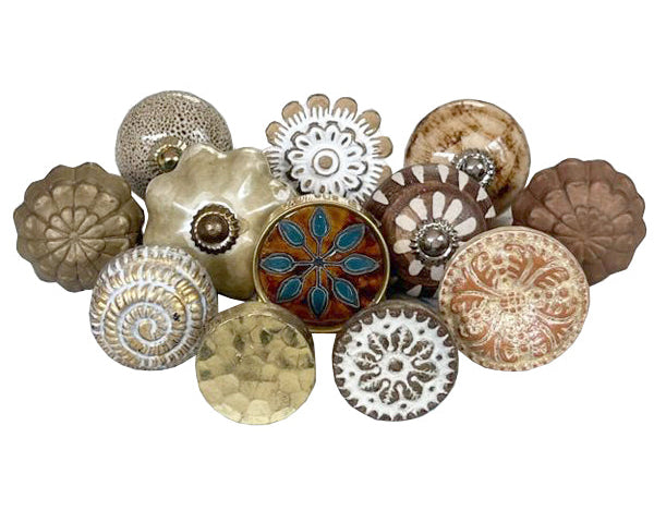 Drawer Knobs, Set Of 12, 3cm - 4.5cm (gt567)
