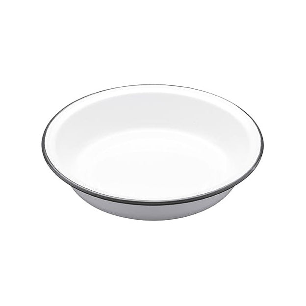 Enamel Round Pie Dish, 20cm (k17c)