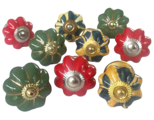 Drawer Knobs, Set Of 9, 4cm - 4.25cm