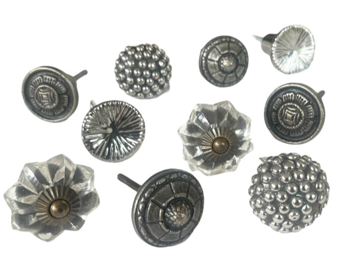 Drawer Knobs, Set Of 10, 4cm - 4.5cm
