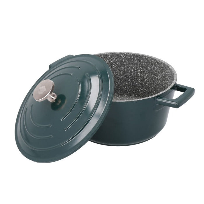 Masterclass Lightweight Non-Stick Casserole, 5L, Green