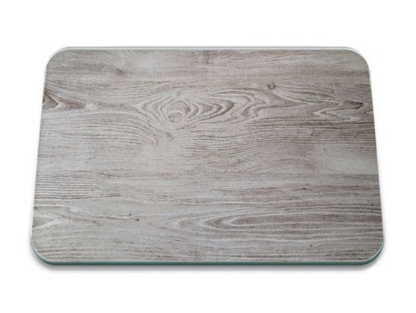 Glass Worktop Saver, Grey Oak, Medium, 40cm x 30cm