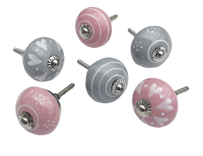 Drawer Knobs, Set Of 6, 4cm