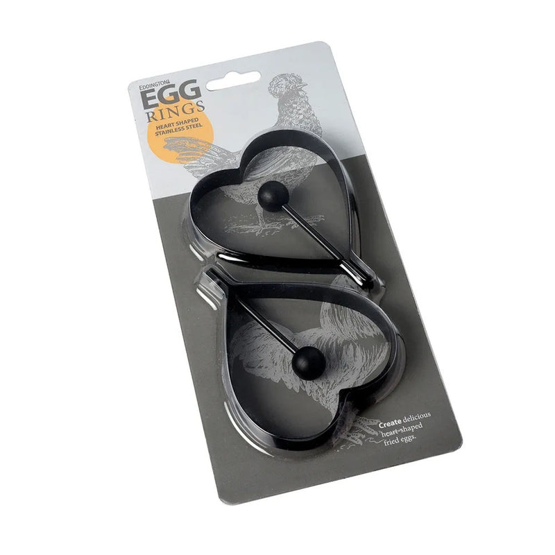 Heart Shaped Egg Rings, Set Of 2