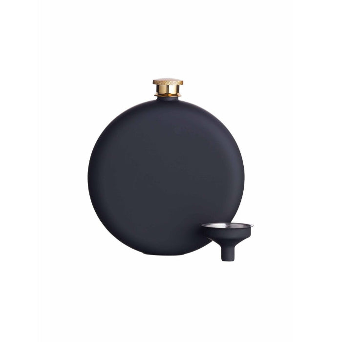 BarCraft Stainless Steel Soft Touch Hip Flask, 350ml