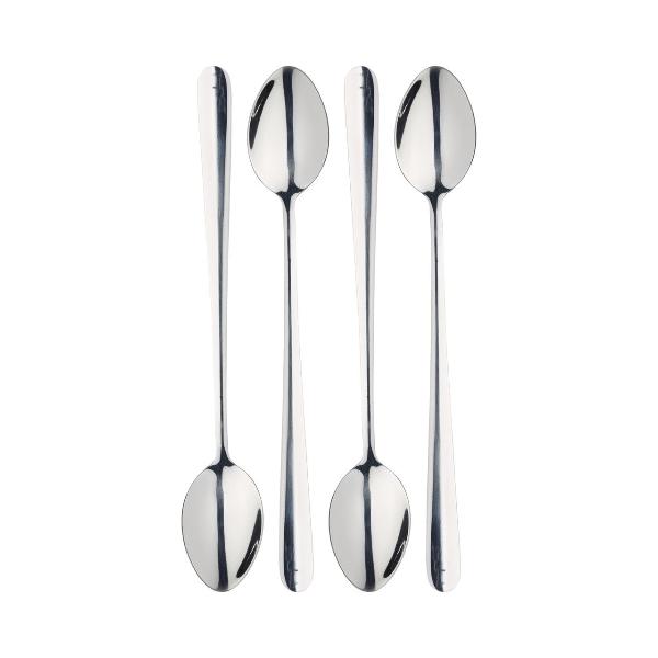 Stainless Steel Ice Cream, Soda & Latte Spoons, Set of 4