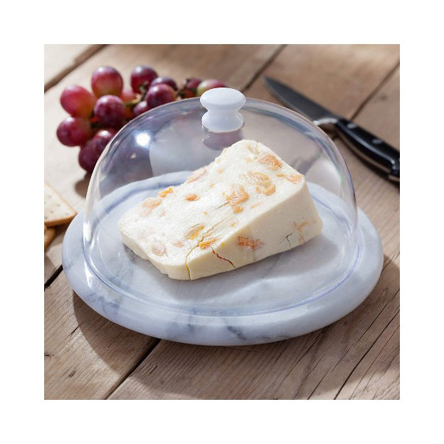 Judge Marble Round Cheese Board With Dome