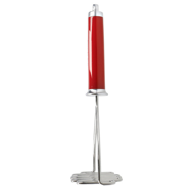 KitchenAid Stainless Steel Potato Masher, Red