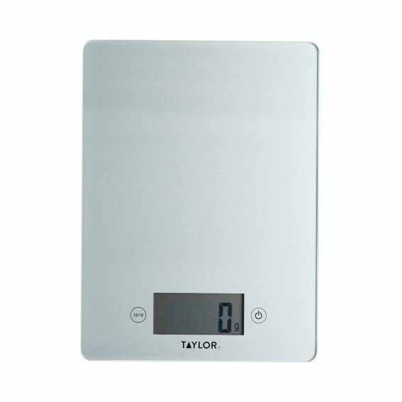 Taylor Pro Glass Digital 5Kg Kitchen Scales, Silver