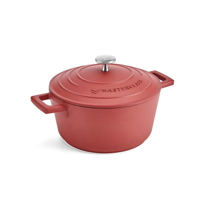 Masterclass Lightweight Non-Stick Casserole, 2.5L, Red