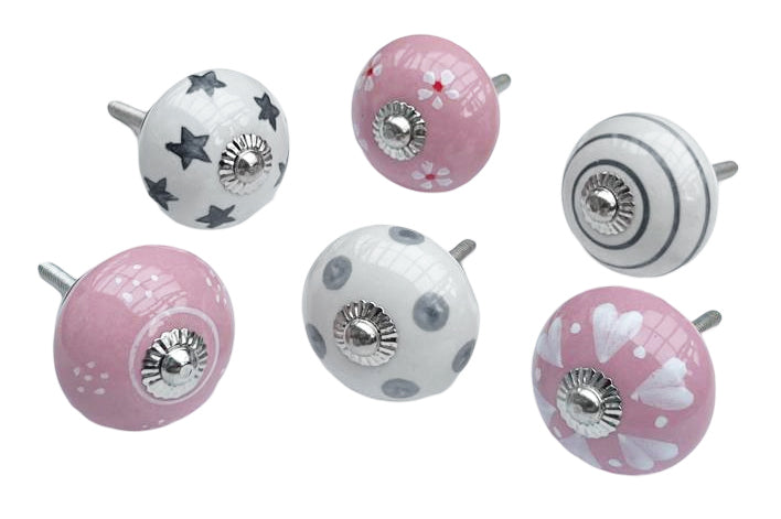 Drawer Knobs, Set Of 6, 4cm