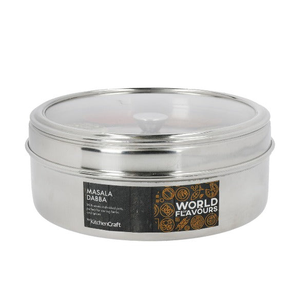 Indian Stainless Steel Masala Dabba (k18d)