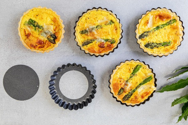 KitchenCraft Non-Stick Mini Fluted Flan Tin, 10cm x 2cm