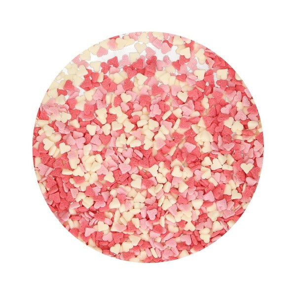 FunCakes Pink & White Heart Cake Sprinkles, 60g