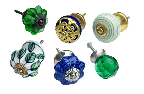 Drawer Knobs, Set Of 6, 4cm - 4.25cm