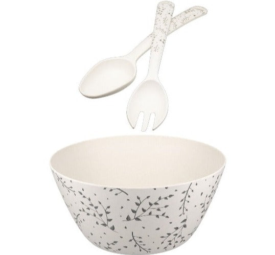 Natural Elements Salad Bowl & Servers