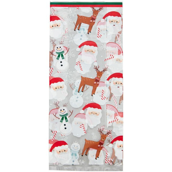 Wilton Santa & Snowman Party Treat Bags, Pack Of 20