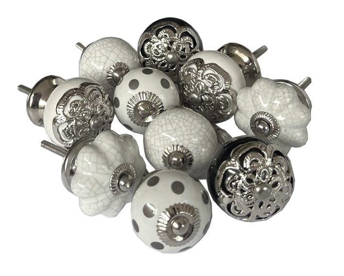 Drawer Knobs, Set Of 10, 4cm - 4.25cm (rv456)